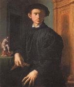 Agnolo Bronzino Portrait of a Young Man with a Lute oil on canvas